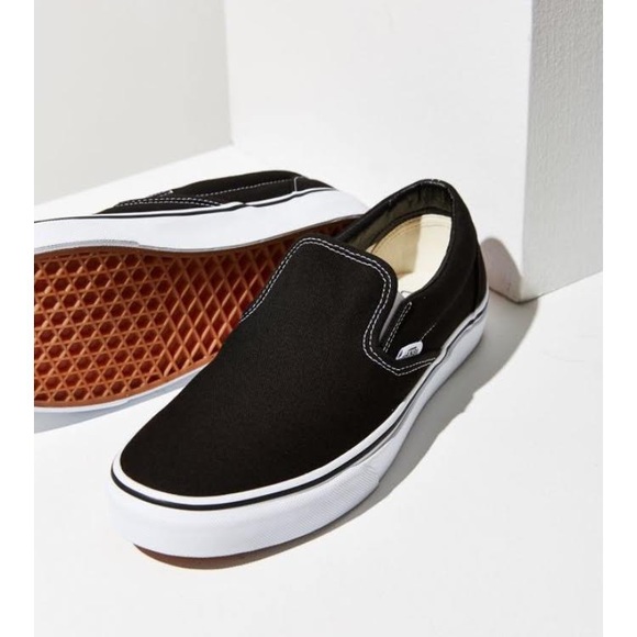 Vans Shoes - BRAND NEW black and white slip on vans